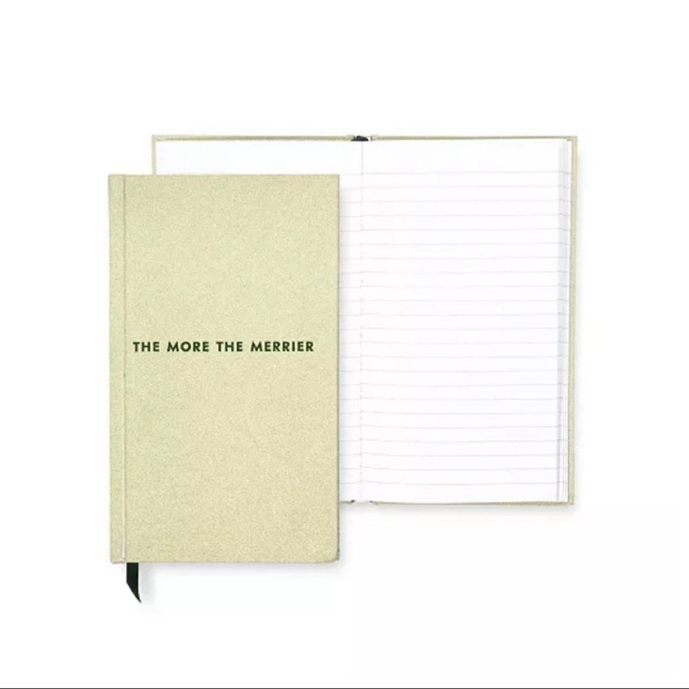 Kate Spade Gold and Green Christmas Journal Set of 2 New